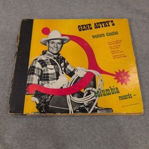 Gene Autry Western Classics Columbia Records Set C-120 78 RPM Vintage 1947 Album